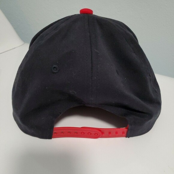 Disney Parks Hat Cap Mickey Mouse 1928 Red Black Flat Bill Adjustable Snap Back - Picture 2 of 6